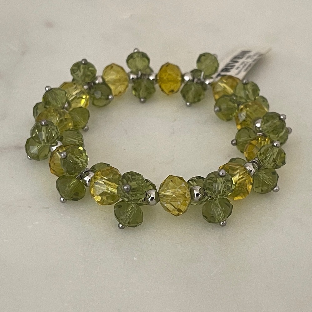 Triveni Crystal/glass bead bracelet